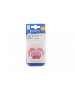 Dr. Brown's PreVent CLASSIC SHIELD Pacifier - Stage 2 * 6-12M - Pink, 1-Pack | PV21308-GBX