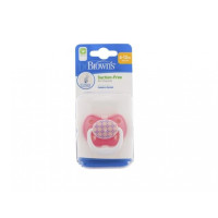 Dr. Brown's PreVent CLASSIC SHIELD Pacifier - Stage 2 * 6-12M - Pink, 1-Pack | PV21308-GBX