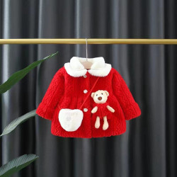 Cute Red winter jacket for baby girl