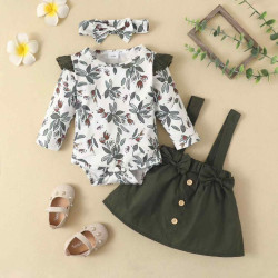 Romper and Frock Set for Infant Baby girl