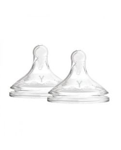Dr. Brown's Y-Cut Wide-Neck Silicone Nipple, 2-Pack | WNY201-INTL