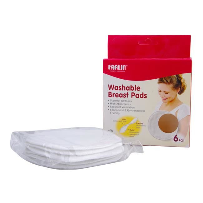 Washable Breast Pads - 6pcs - Farlin