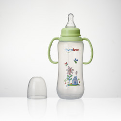 Mumlove 300ml pp baby bottle with handle | B806-B