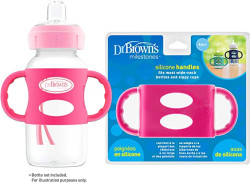 Dr. Brown's Wide-Neck Silicone Handles, Pink | AC008-P2