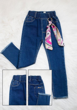 Cute Ribbon Jeans Pant for Girls