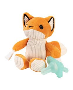 Dr. Brown's Franny the Fox Lovey w/ Aqua One-Piece Pacifier | AC123-P6
