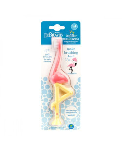 Dr. Brown's 1-Pack Toddler Toothbrush Flamingo, Pink | HG058-P4