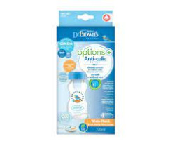 Dr. Brown's Wide-Neck Options+ Bottle + Soother Gift Set - BLUE, PP | WB91612-INTLX