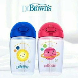 Dr. Brown's Straw Cup with Lid, 12 oz/350 ml, Blue Planets | TC21015-INTL