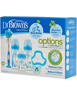 Dr. Brown's Wide-Neck "Options" BLUE Gift Set | WB03405-ESX