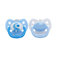 Dr. Brown's Ortho CLASSIC SHIELD Pacifier - Stage 1 * 0-6M - Blue, 2-Pack | 964-SPX