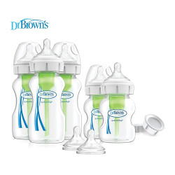 Dr. Brown's Options+ Wide-Neck Baby Bottle Starter Kit, PP | WB03606- INTLX