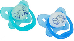 Dr. Brown's PreVent Glow in the Dark Butterfly Pacifier, Stage 1 Blue, 2-Pack | PV12008-P4