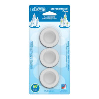 Dr. Brown's Narrow-Neck Baby Bottle Storage/Travel Cap, 3-Pack | 630