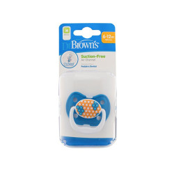 Dr. Brown's PreVent CLASSIC SHIELD Pacifier - Stage 2 * 6-12M - Blue, 1-Pack | PV21408-GBX