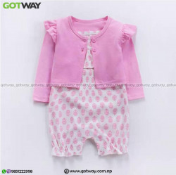 Romper for baby with outer
