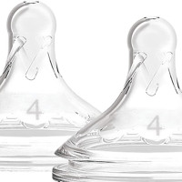 Dr. Brown's Level 4 Wide-Neck Silicone Nipple, 2-Pack | WN4201-INTL