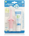 Dr. Brown's Infant-to-Toddler Toothbrush, Toothpaste Combo Pack, Pink | HG023-P4