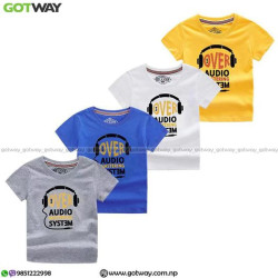 Over Audio System Printed T-shirt for Baby
