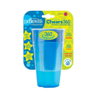 Dr. Brown's Cheers 360 Cup, 10 oz/300 ml, Blue, 1 pack | TC01040-INTL