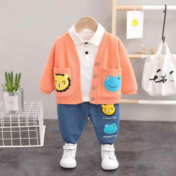 Baby Boy Bomber Jacket, Pant and t-shirt Set for summer