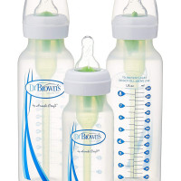 Dr. Brown's PP Narrow-Neck "Options" Starter Kit (2x 8 oz/250 ml bottles, 1x 4 oz/120 ml bottle, 2x L2 Nipples, 1x Cleaning Brush) | SB03005-P3 :