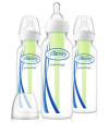 Dr. Brown's 8 oz / 250 ml PP Narrow-Neck "Options" Baby Bottle, 3-Pack | SB83005-P3