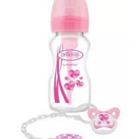 Dr. Brown's Wide-Neck Options+ Bottle + Soother Gift Set - PINK, PP | WB91611-INTLX