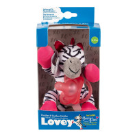 Dr. Brown's Zebra Lovey with Pink One-Piece Pacifier | AC156-P6