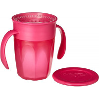 Dr. Brown's Cheers 360 Cup with Handles, 7 oz/200 ml, Pink | TC71003-INTL
