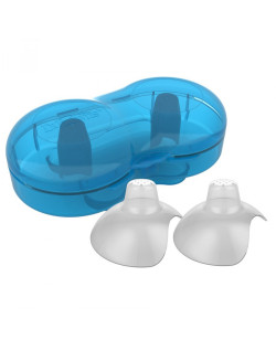 Dr. Brown's Nipples Sheild 2 Pk with Sterlizer Case, Size 1 | BF016