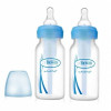 Dr. Brown's 4 oz / 120 ml PP Narrow-Neck "Options" Baby Bottle - Blue, 2-Pack | SB42405-ESX