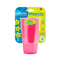 Dr. Brown's Cheers 360 Cup, 10 oz/300 ml, Pink, 1 pack | TC01039-INTL