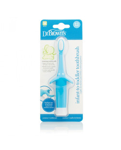Dr. Brown's Infant-to-Toddler Toothbrush, Blue | HG014-P4
