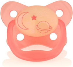 Dr. Brown's PreVent Glow in the Dark Butterfly Pacifier, Stage 2 Pink, 1-Pack | PV21007-ES