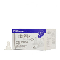 Dr. Brown's SN Ultra Preemie Nipple Bulk, 24-Pack (individually wrapped) | SN611-MED
