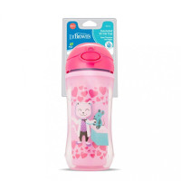 Dr. Brown's 10 oz / 300 ml Insulated Straw Cup - Pink (12m+) | TC01020-INTL