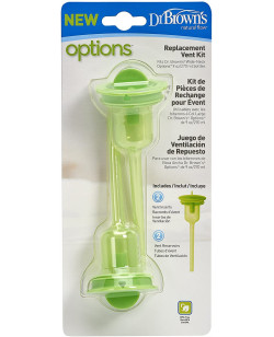 Dr. Brown's 9 oz / 270 ml Wide-Neck "Options" Replacement Kit (2 Reservoirs, 2 Inserts) | WR203- P4