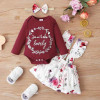 Baby full sleeves romper and Frock set