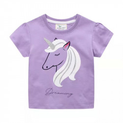 Unicorn Half Sleeves T-shirt for Babies