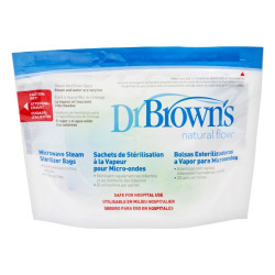 Dr. Brown's Microwave Steam Sterilizer Bag, 5-Pack (20 uses per Bag) | 960
