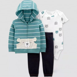 Jacket Romper and Trouser Set for Babies