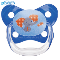 Dr. Brown's PreVent Contoured SHIELD Pacifier - Stage 2 * 6-12M - Blue, 1-Pack | PV21407-ES