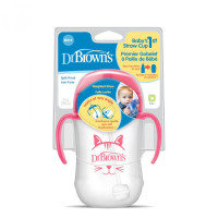 Dr. Brown's 9 oz/270 ml Baby's First Straw Cup, Pink (6m+) | TC91011-INTL