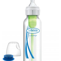 Dr. Brown's 8 oz / 250 ml Bottle Retail-Pack with Infant-Paced Feeding Valve + Level 1 Nipple + Extra Valve | SB815-MED